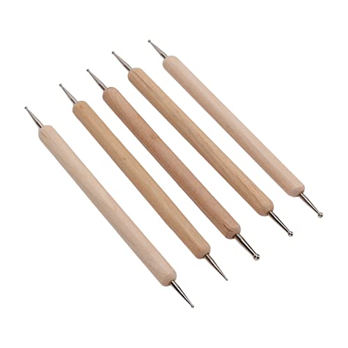 Tbest Double Double End Zeigen Sie Zusammen, um die Skulptur von Ton -Töpferei, 5 PCs zu Gravieren von Tbest