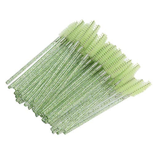 Tbest Flexible Einweg-Mascara-Wimpernpinsel-Set 50pcs für Einfache Anwendung Unter Dem Go-ungiftigen Grün Lila (GREEN) von Tbest