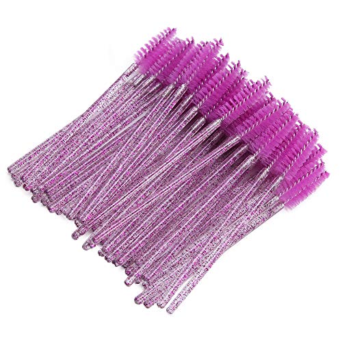 Tbest Flexible Einweg-Mascara-Wimpernpinsel-Set 50pcs für Einfache Anwendung Unter Dem Go-ungiftigen Grün Lila (PURPLE) von Tbest