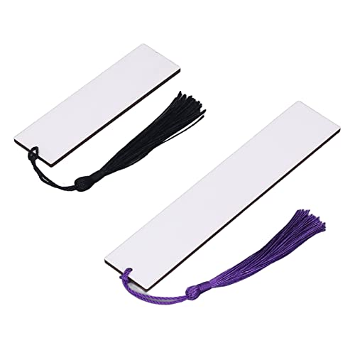 Tbest Ft Collection 60 Stück Sublimationsrohlinge Buch Doppelseitige Sublimationsrohlinge Produkte mit Bunten Quasten oder DIY- Els Ls von Tbest