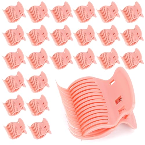 Tbestmax 24 Hot Roller Clips für Lockenwickler Claw Clip Ersatz Haar Abschnitt Styling für Frauen Mädchen Rosa von Tbestmax