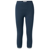 3/4-Leggings mit Spitzenborte, dunkelblau von Tchibo