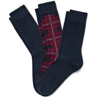 3 Paar Socken, karo/navy von Tchibo