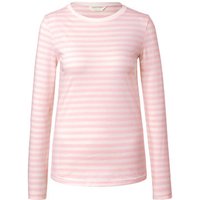 Gestreiftes Langarmshirt, rosa-weiß von Tchibo