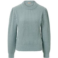 Grobstrick-Pullover mit Wolle, rauchblau von Tchibo