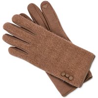 Handschuhe im Materialmix, cognacfarben von Tchibo