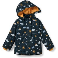 Kleinkind-Thermo-Regenjacke, dunkelblau Alloverprint von Tchibo