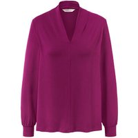 Langarmshirt mit V-Ausschnitt, berry von Tchibo