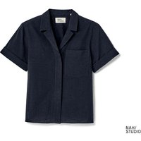 NAH/STUDIO Seersucker-Bluse | Baumwolle, Navy von Tchibo