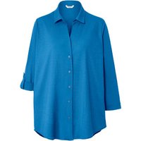 Piqué-Jerseybluse, azurblau von Tchibo