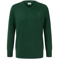 Pullover mit V-Ausschnitt, dunkelgrün von Tchibo