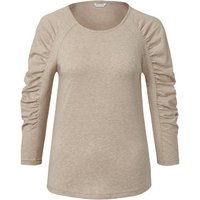 Shirt mit 3/4-Arm, beige von Tchibo