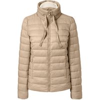 Steppjacke mit Strickkragen, beige von Tchibo