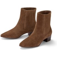 Stiefelette aus Veloursleder von Tchibo