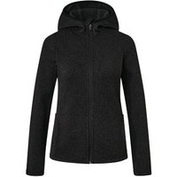 Strickfleece-Jacke, schwarz meliert von Tchibo