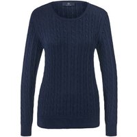 Zopfstrickpullover, dunkelblau von Tchibo