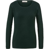 Zopfstrickpullover, grün von Tchibo