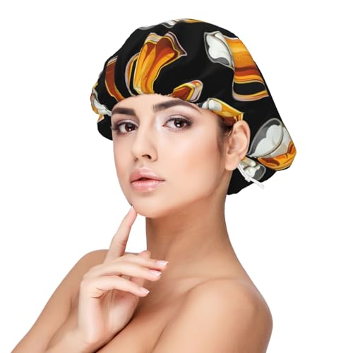 Bierglas,Verstellbare Seiden-Haarhaube für Erwachsene, Satin-Schlafmütze, elastische Schlafhaube für Damen Bierglas,Verstellbare Seiden-Haarhaube für Erwachsene, Satin-Schlafmütze, elastische Schlafhaube für Damen von Tcoay