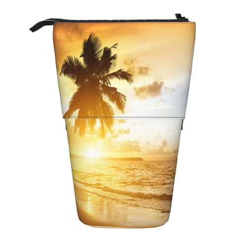 Hawaii Ocean Nordic Landscape, Stehender Stifthalter, Schreibwarentasche, Stiftetasche, Organizer, Teleskop-Stifteetui von Tcoay