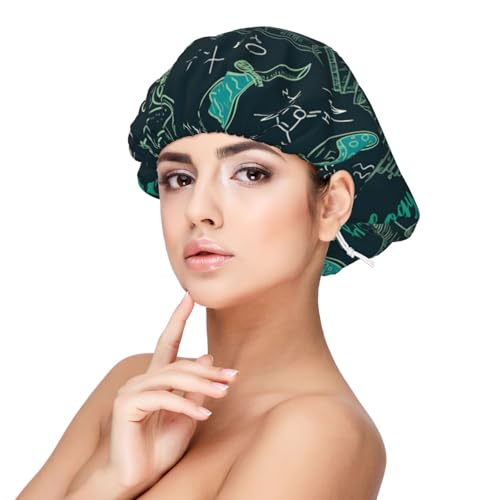 Interessante chemische Wissenschaft,Verstellbare Seiden-Haarhaube für Erwachsene, Satin-Schlafmütze, elastische Schlafhaube für Damen Interessante chemische Wissenschaft,Verstellbare Seiden-Haarhaube für Erwachsene, Satin-Schlafmütze, elastische Schlafhaube für Damen von Tcoay