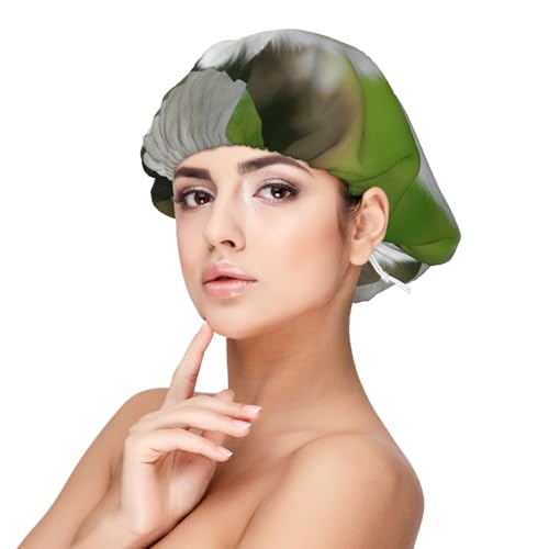 Japanischer Spitz als Haustier,Verstellbare Seiden-Haarhaube für Erwachsene, Satin-Schlafmütze, elastische Schlafhaube für Damen Japanischer Spitz als Haustier,Verstellbare Seiden-Haarhaube für Erwachsene, Satin-Schlafmütze, elastische Schlafhaube für Damen von Tcoay