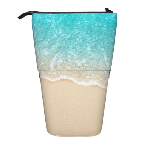 Ocean Hawaii Beach, Stehender Stifthalter, Schreibwarentasche, Bleistiftbeutel, Organizer, Teleskop-Federmäppchen von Tcoay