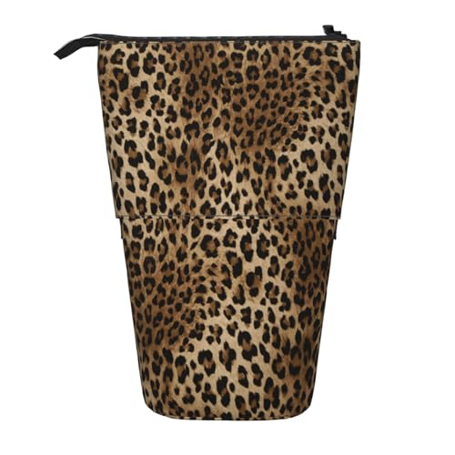 Tcoay Gefleckter Stoff, stehender Stifthalter, Schreibwarentasche, Stiftetasche, Organizer, Teleskop-Stifteetui von Tcoay