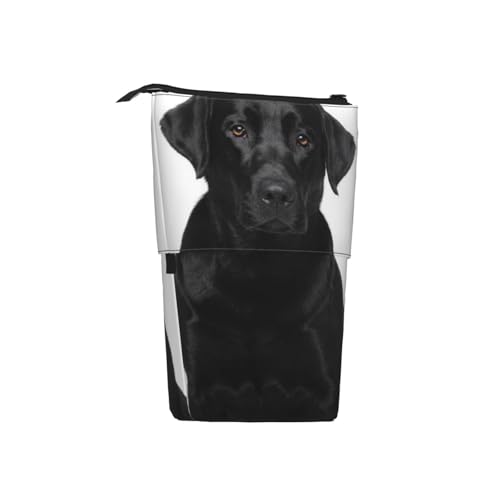 Tcoay Labrador Retriever, Stehender Stiftehalter, Schreibwarentasche, Bleistiftbeutel, Organizer, Teleskop-Federmäppchen von Tcoay