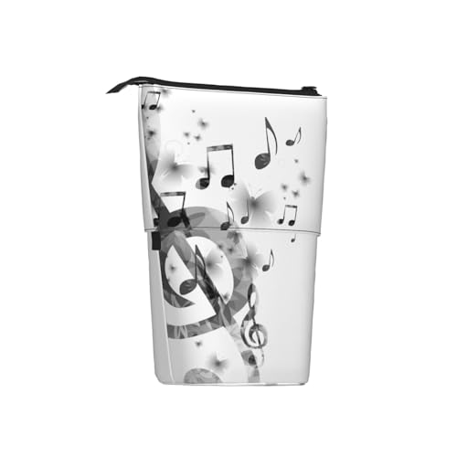 Tcoay Musik mit G-Taste, stehender Bleistifthalter, Schreibwarentasche, Bleistiftbeutel, Organizer, Teleskop-Federmäppchen von Tcoay