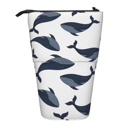 Tcoay Wal, Stehender Stiftehalter, Schreibwarentasche, Bleistiftbeutel, Organizer, Teleskop-Federmäppchen von Tcoay