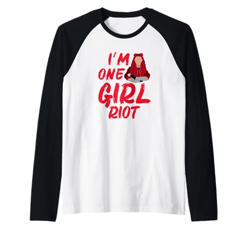 Ich Bin One Girl Riot Raglan von Tcool