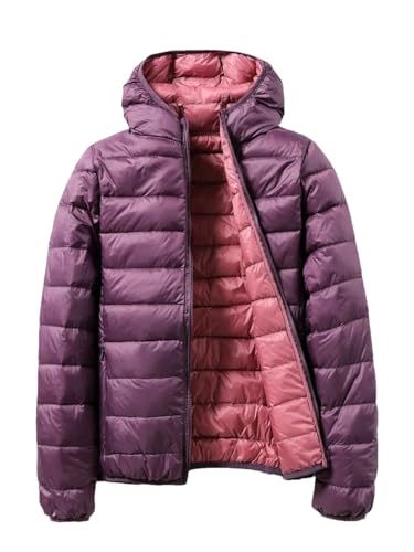 Tdvcpmkk Ultraleichte Daunenjacke Für Damen. Wendebare, Tragbare Daunenjacke von Tdvcpmkk