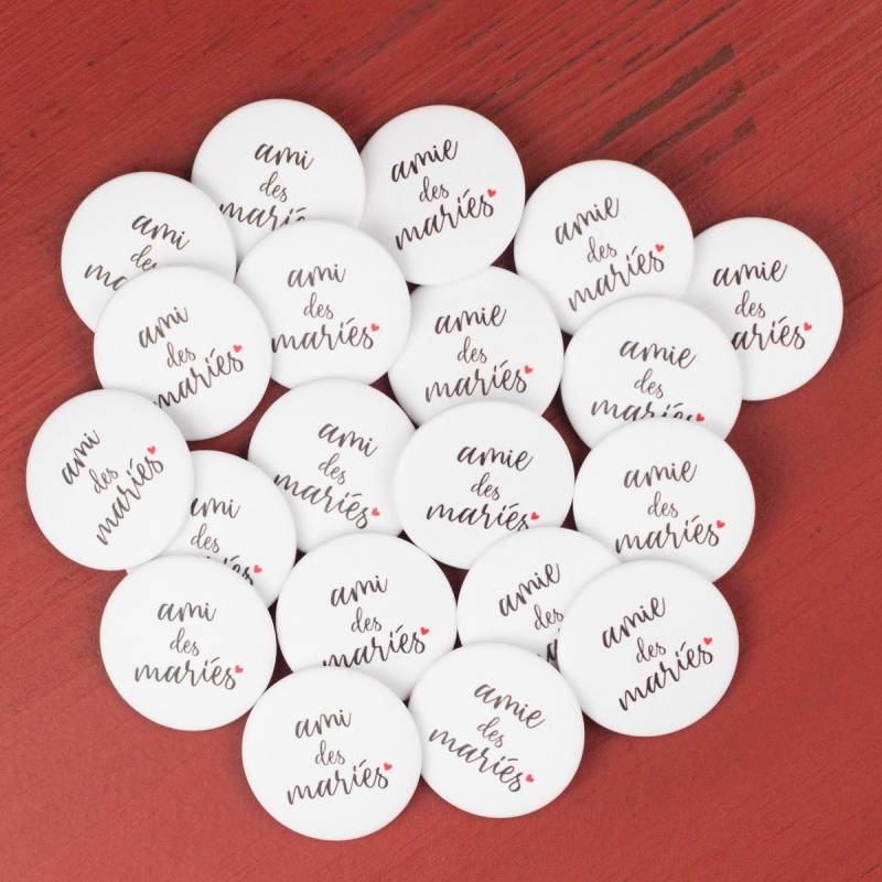 20 Hochzeitsabzeichen Freund + Des Brautpaares von TeWhaka