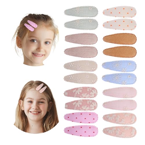 Teaaha 20 Stück Baby Haarspangen, Haarspangen Kinder Mädchen, Nahtlose Haarspangen, Mädchen Süße Haarspangen, Baby Haarspangen, Klein Haarspange Mädchen Für Haarstyling Make Up von Teaaha