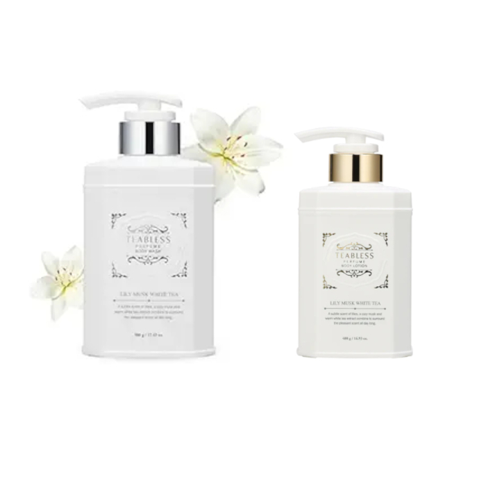 Teabless - Lily Musk White Tea Body Lotion + Body Wash Set Teabless - Lily Musk White Tea Body Lotion + Body Wash Set von Teabless