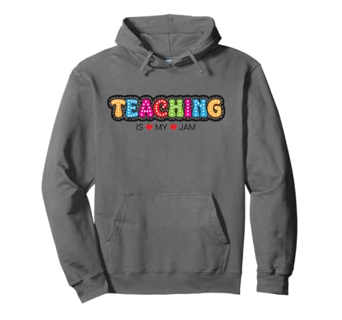 Teaching's My Jam Teacher Cute Back to School Idea Damen Pullover Hoodie von Teach Lover Crew First Day Of School Women Graphic