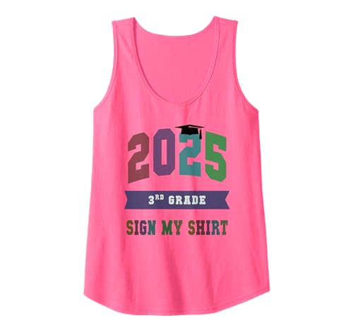 Girls Third Grade 2025 Last Day Autogramme Signing DIY Crew Tank Top Girls Third Grade 2025 Last Day Autogramme Signing DIY Crew Tank Top von Teacher 3rd Grader Year End Signature Goodbye
