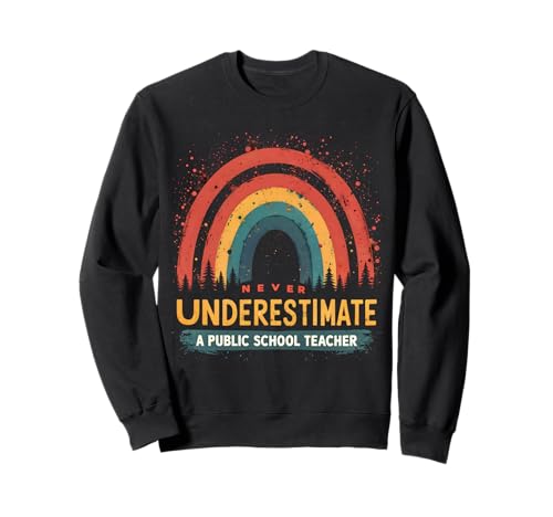 Lustiger Lehrer Grafik Retro Frauen Mama Öffentliche Schule Lehrer Sweatshirt Lustiger Lehrer Grafik Retro Frauen Mama Öffentliche Schule Lehrer Sweatshirt von Teacher Appreciation Gifts