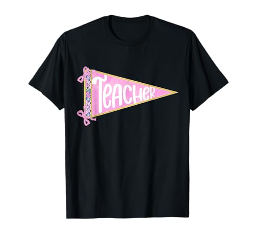Girly Teacher Appreciation Coquette Bow Back to School Damen T-Shirt Girly Teacher Appreciation Coquette Bow Back to School Damen T-Shirt von Teacher Life Teaching Future Leaders Women Apparel