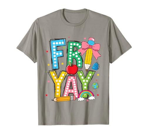 Happy Friyay Coquette Bow Friday Weekend Lehrerin Mädchen Kinder T-Shirt Happy Friyay Coquette Bow Friday Weekend Lehrerin Mädchen Kinder T-Shirt von Teacher Life Teaching Future Leaders Women Apparel