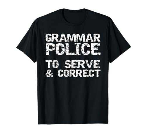 Distressed English Teacher Gift for Men Funny Grammar Police T-Shirt Distressed English Teacher Gift for Men Funny Grammar Police T-Shirt von Teacher Shirts & Teaching Gifts Design Studio