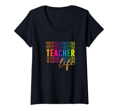 Damen Unterhaltsame Lebenserziehung für Lehrer T-Shirt mit V-Ausschnitt Damen Unterhaltsame Lebenserziehung für Lehrer T-Shirt mit V-Ausschnitt von Teacher and Educator Appreciation