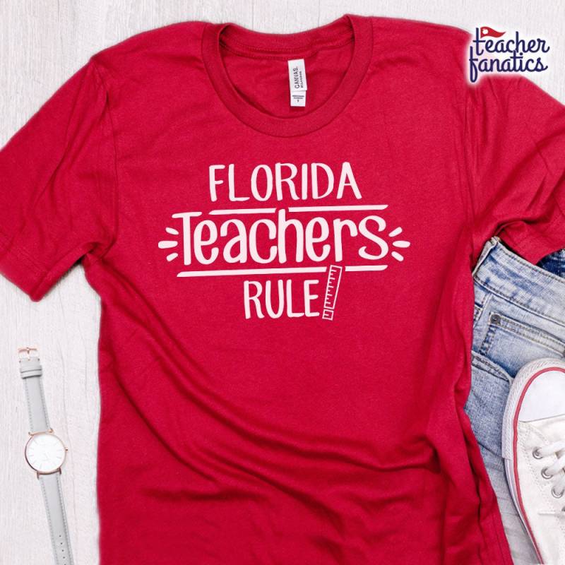 Florida Teachers Rule School Spirit Shirt - Lustiges State Team T Neue Schüler Erzieher, Zukünftige Ausbilder, Nationale Bildungskonferenzen Florida Teachers Rule School Spirit Shirt - Lustiges State Team T Neue Schüler Erzieher, Zukünftige Ausbilder, Nationale Bildungskonferenzen von TeacherFanatics
