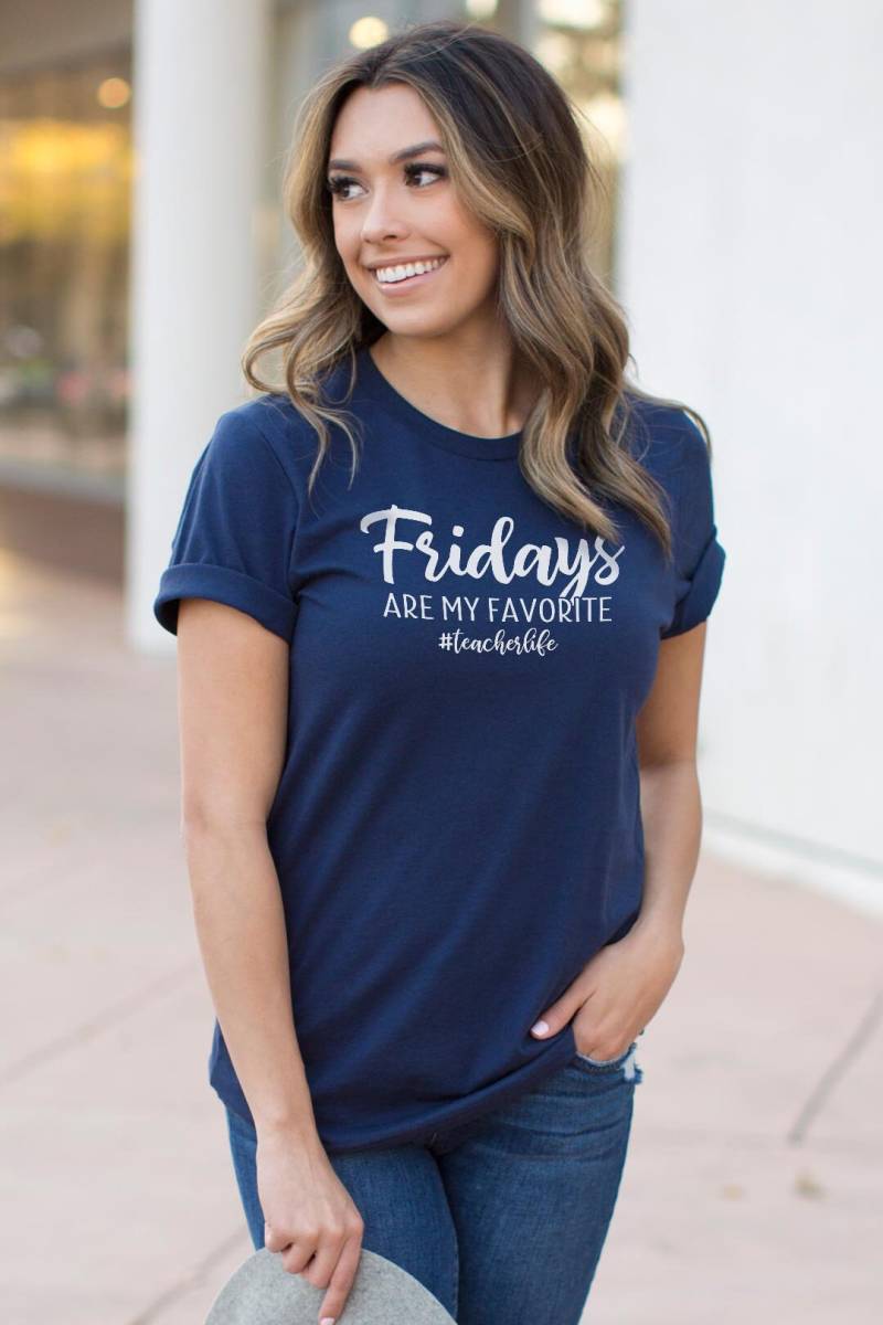 Freitags Sind Meine Lieblings Lustige Lehrer Shirt Für Casual Friday von TeacherFanatics