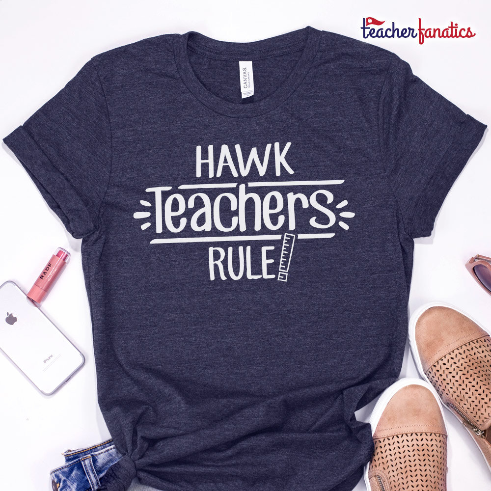 Hawk Teacher Rule School Spirit Shirt - Lustiges Maskottchen Team T Geschenk Für Neue Lehrer, Zukünftige Ausbilder Hawk Teacher Rule School Spirit Shirt - Lustiges Maskottchen Team T Geschenk Für Neue Lehrer, Zukünftige Ausbilder von TeacherFanatics