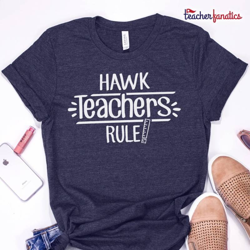 Hawk Teacher Rule School Spirit Shirt - Lustiges Maskottchen Team T Geschenk Für Neue Lehrer, Zukünftige Ausbilder Hawk Teacher Rule School Spirit Shirt - Lustiges Maskottchen Team T Geschenk Für Neue Lehrer, Zukünftige Ausbilder von TeacherFanatics
