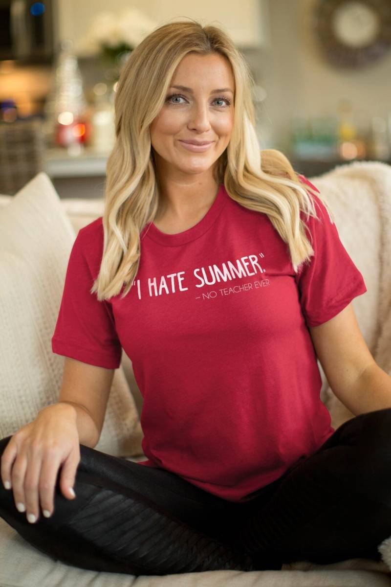 Ich Hasse Sommer Sagte Kein Lehrer Jemals Lustige Shirt Ich Hasse Sommer Sagte Kein Lehrer Jemals Lustige Shirt von TeacherFanatics