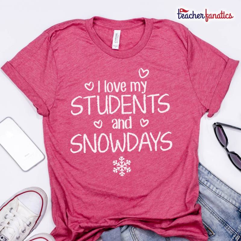 Ich Liebe Meine Schüler Und Schnee Tage Shirt - Lustige Lehrer Schule Geschenk Tag Shirts Schneetag Outfit Winter Urlaub Pause Ich Liebe Meine Schüler Und Schnee Tage Shirt - Lustige Lehrer Schule Geschenk Tag Shirts Schneetag Outfit Winter Urlaub Pause von TeacherFanatics