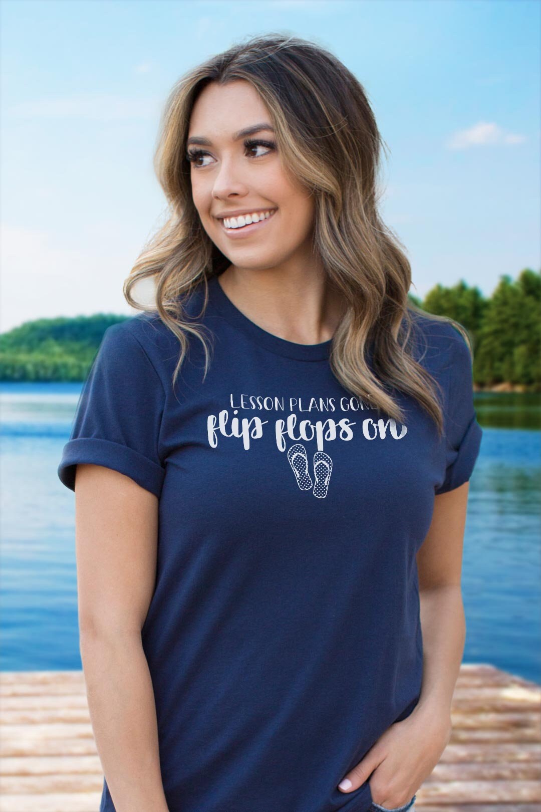 Lektion Pläne Gone Flip Flops Auf Lustige Lehrer Shirt - Sommer Lektion Pläne Gone Flip Flops Auf Lustige Lehrer Shirt - Sommer von TeacherFanatics