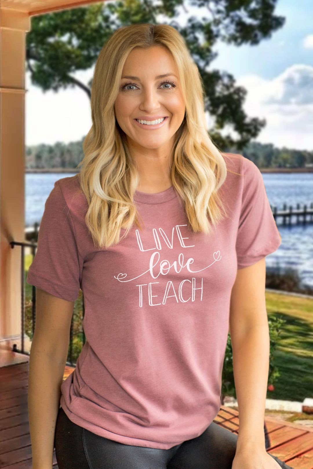 Live Love Teach Shirt - Lehrer Shirts Wertschätzung Geschenk Live Love Teach Shirt - Lehrer Shirts Wertschätzung Geschenk von TeacherFanatics